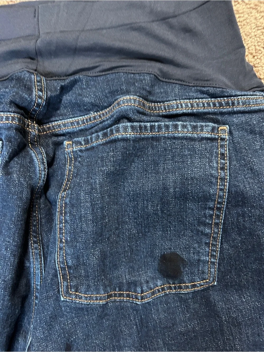 Old Navy Full Panel Barrel Ankle Jeans- Dark Wash